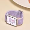 Adecuado para Correas de Todas las Series de Apple Watch, Bucle Elástico de Bucle Único Tejido de Nailon con Hebilla Deslizante, Cantidad Mínima de Pedido es Una Pieza