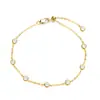 Colar Delicado de Diamante Bolha em Prata de Lei S925 com Pulseira de Corrente Ajustável, Joias Versáteis Estilo Ins Empilháveis