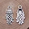 22X10Mm 1g Plata Antigua DIY Aleación Accesorios Material Animal Marino Medusa Colgante