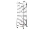 Estante para Bandejas de Horneado Grado Alimenticio de Acero Inoxidable 304 Comercial Estante para Tostadas de Pan Carro de Montaje Desmontable y Móvil