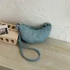 Bolsa feminina de nicho da moda, nova bolsa de ombro popular de moda verão 2026, bolsa de bolinho, bolsa transversal tipo chifre