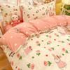 Capa de edredom de algodão floral pequena peça única fofa algodão dormitório cama individual 150x 200x 230 capa de edredom conjunto de três quatro peças