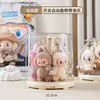 Caja Exhibidora de Colgantes Labubu al por Mayor Giratoria Transparente para Almacenamiento de Muñecos de Peluche Hechos a Mano Caja Ciega Soporte de Exhibición Multifuncional