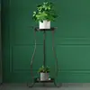 Soporte de Flores de Hierro, de Pie, Maceta Metálica Dorada, Rábano Verde, Suculenta, Sala de Estar, Balcón, Soporte para Plantas de Hogar, Interior de Lujo Ligero