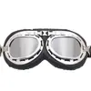 Óculos Harley, Óculos de Sol, Óculos Retro Prata para Karting, Óculos Bronze Antigo, Óculos Angulados à Prova de Vento para Motocicleta