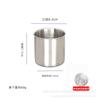 Acero Inoxidable 304 Taza de Boca Taza de Agua Tarro de Té Taza de Boca Fondo Plano Taza sin Tapa sin Asa Uno Dos Dos Dos Tres Dos