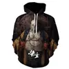 Nuevo comercio exterior transfronterizo impresión digital 3D mito negro: Fabricantes de chalecos con capucha para juegos serie Wukong 3A