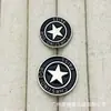 Botões metálicos vintage em formato de estrela para ternos, casacos de lã tricotados, botões decorativos simples e versáteis para costura à mão