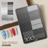 Estilo minimalista francés arte de uñas lunares raya estampado metálico placa de acero transferencia rápida herramientas de arte de uñas estilo complejo placa de acero