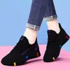 Zapatos de Tela Nuevos Estilo Antiguo de Pekín Zapatos para Mujer Planos para Personas de Mediana Edad y Mayores Zapatillas Deportivas Casuales para Correr Ligeros Suela Suave Zapatos para Caminar Zapatos de Una Sola Capa
