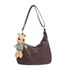 Bolso Bandolera para Mujer 2025 Nuevo Bolso Tote de Gran Capacidad Gamuza Vintage Otoño Versátil Hombro Viajero Bolso Mate