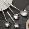 Cuchara Grande de Acero Inoxidable para Servir para Comedor de Hotel, Cuchara Grande para Servir Platos, Cuchara Compartida para Cafetería Escolar