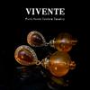 Nuevos Pendientes Chinos de Gota de Agua Maillard Diseño Nicho Vintage Viento Palacio Esmalte Pendientes de Gota de Aceite S925 Pendientes Medievales