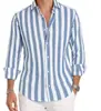 Nova camisa casual slim-fit de manga longa respirável e não amassa, tamanho europeu, impressa em 3D, para Amazon transfronteiriça