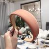 Diadema de Estilo de Moda Igual de Celebridades de Internet Japonesas y Coreanas Esponja de Primavera Color Puro Placa Ligera Ala Ancha Agujero para el Cabello Maquillaje Sencillo Diadema de Presión para el Cabello