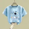 Camiseta de Manga Corta para Niños Algodón Puro Verano 2026 Estilo Nuevo Fresca y Guapa Ropa de Verano para Jóvenes Camiseta Fresca y Holgada Top Camiseta