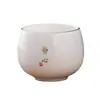 Taza Maestro de Cerámica Taza Individual Jade Grasa de Cordero Porcelana Blanca Juego de Té Taza de Té Taza de Té para el Hogar Apellido Baijia Logo Personalizado Privado