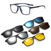 Nuevas gafas deportivas de silicona TR con montura para hombre y mujer, de alta definición, con lente magnética adhesiva, espejo de proximidad y montura para exteriores anticaída.