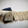 Lace de Borla de Algodón Doble Cara Beige Personalizado 11 cm Venta al por Mayor Sombrilla Solar para Exteriores Accesorios Decorativos de Cuero