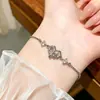 Pulsera de Lazo Micro-Pavimentada con Circonita Super Hada para Mujer Pulsera de Cristal de Lujo Ligero Popular Exquisitos Accesorios de Joyería para Manos