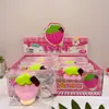 Nuevo Juguete Squishy Creativo de Paleta de Fresa, Suave y Estirable, Juguete Realista de Comida para Alivio del Estrés, Rebote Lento
