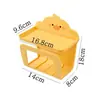 Caja de Toallitas Húmedas Estilo Ins de Patito Amarillo, Portarrollos de Papel Higiénico para Baño Montado en Pared sin Taladro