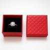 Caja de Papel Multifuncional de Alta Gama con Patrón de Diamantes Cubierta Cielo y Tierra 5*5 Caja de Regalo para Almacenamiento de Joyería para Aretes, Colgantes, Anillos