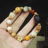 Pulsera Lingyin de Dieciocho Semillas de Bodhi para Hombre y Mujer Pulsera de Pareja Dieciocho Cuentas de Buda Hijo 18 Semillas Duobao Bodhi Venta al por Mayor