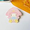 Funda para la cabeza gato KT Sanrio perro Pacha broche lindo caricatura transparente regalo para novias y amigas adornos para mochila estilo western