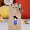 Versión Q del anime Dragon Ball llavero colgante de acrílico Rey Mono torankus colgante de bolsa de arroz de mono