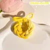 Diadema de Dopamina para Niños Cuerda para el Cabello Tejida a Mano Banda Elástica Alta para el Cabello Banda de Goma para el Cabello Duradera y No Dañina Cabeza de Bola para Mujer