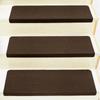 Alfombrilla Antideslizante para Escaleras Autoadhesiva Engrosada Resistente al Desgaste Alfombra Doméstica de Interior Tira Antideslizante Tatami Alfombrilla de Protección para Escaleras de Madera Maciza