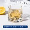 Copo de Vidro Torcido Estilo Ins com Alto Apelo Estético, Formato Único, Copo de Água Colorido, Copo para Café, Leite, Whisky, Copo Plissado