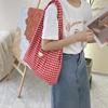 2026 Nueva Bolsa Cruzada Casual para Commuter Bajo el Brazo para Mujeres, Bolso de Hombro Versátil Artístico a Cuadros, Bolsa Tote de Gran Capacidad