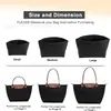 Bolsa de Maquillaje de Fieltro Bolsa Longchamp Bolsa Dentro de Bolsa Compartimentos Múltiples Gran Capacidad Bolsa Organizadora con Forro Tipo Empanada Bolsa de Inserción de Fieltro