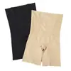 Pantalones moldeadores de cuerpo tipo boxer de cintura alta, talla grande para cadera y cintura, pantalones abdominales postparto, pantalones de seguridad anti-luz para mujer.