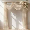 Decoraciones de Cortinas y Telones Transfronterizas para Bodas en el Césped, Montaje de Eventos al Aire Libre, Arcos Colgantes, Telones y Telas Colgantes