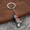 Chaveiro de motocicleta de personalidade de metal modelo criativo chaveiro pingando Harley motocicleta artesanato chaveiro