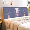 Juego de funda de cama con dibujos animados, todo incluido, elástica, para el respaldo de la cama, universal para las cuatro estaciones, con protección antipolvo, extraíble y lavable.