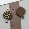 Juguete de Comida Simulada Resina Oreo Pastel de Chocolate Donut Colgante Llavero DIY Adorno Colgante Accesorios