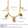 Estilo Retro Europeo y Americano Colgante Multielemento DIY Pulsera de Cuentas Doradas Conjunto de Joyería de Diseño de Nicho de Lujo Ligero