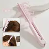 Pente com Dentes Duplos Pente em V para Raízes de Cabelo e Linha Capilar Fofas Pente Divisor para Couro Cabeludo Topo Craniano Alto Cabelo Liso Pente de Cabeleireiro