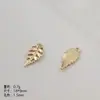 Nuevo Colgante de Hoja de Monstera Verde Fresco de Aleación DIY Pulsera Llavero Decoración Accesorio Materiales
