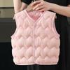 Colete de Algodão para Bebê de Comércio Exterior para Meninos e Meninas, Colete Estilo Coreano, Jaqueta Quente Sem Mangas para Bebê para Primavera, Outono e Inverno, Elegante e Versátil