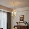 Lámpara de Restaurante Retro Americana de Cobre Completo Luz de Vela Francesa Barra de Bar Diseñador Principal Pasillo Balcón Mesita de Noche Accesorios de Iluminación de Hotel