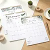 Calendário de parede criativo estilo Ins 2027 para decoração de parede de escritório, planejador mensal de check-in de autodisciplina, personalização transfronteiriça