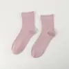 Meias Pós-Parto Zhuji para Mulheres, Meias de Primavera e Outono, Meias Populares, Meias de Estudante, Meias Largas, Meias Longas, Meias Elásticas Versáteis Modernas