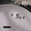 Celebridade da Internet Nail Art Acessórios de Liga de Metal Cruzados Retrô Estilo Punk Prata Metal Escuro Decorações de Unha Usáveis Venda por Atacado
