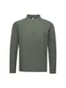 Sudadera de media cremallera con cuello alto de secado rápido para primavera y otoño para hombre, chaqueta deportiva transpirable de manga larga para fitness y running, holgada y estilizada