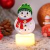 Venta al por Mayor Nuevo Navidad Creativo Personalizado Luz de Vela Brillante Papá Noel Muñeco de Nieve Adorno LED Luz Nocturna
